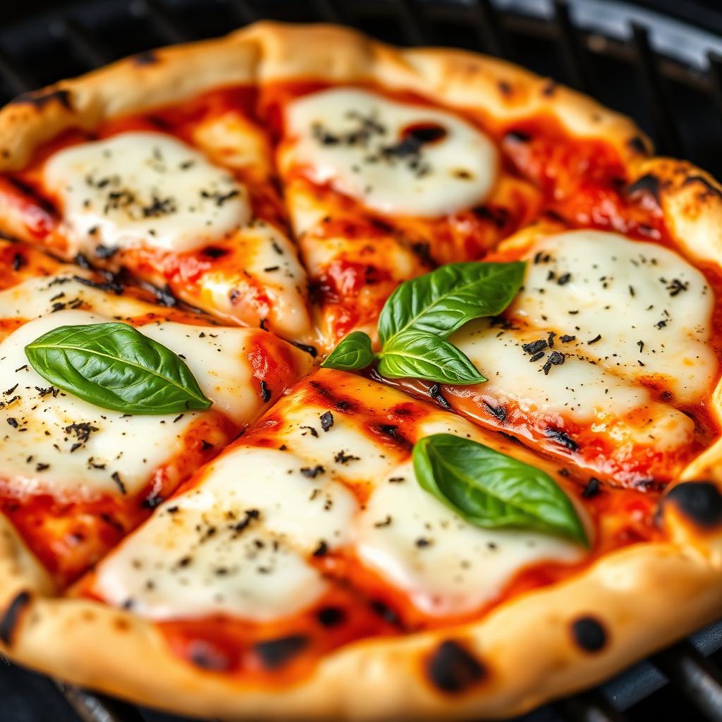 Grilled Margherita Pizza