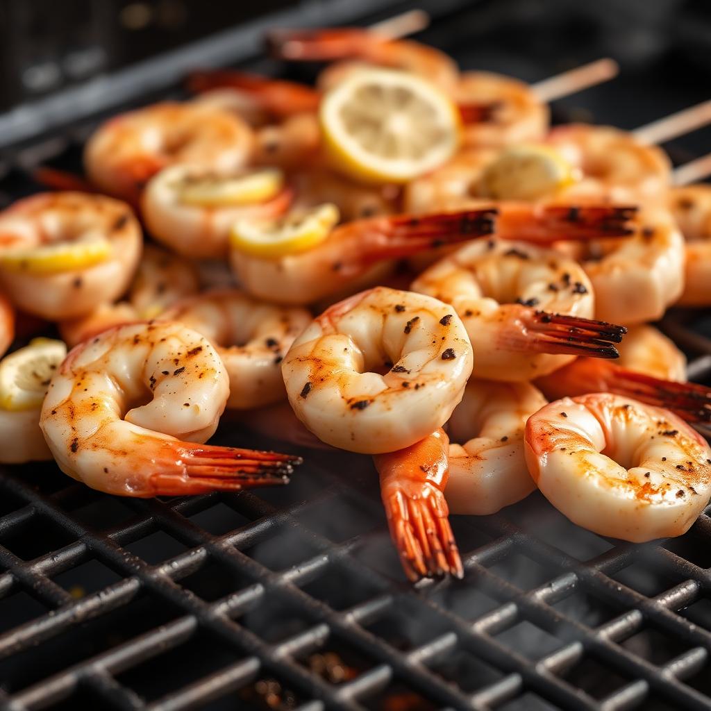 Garlic Butter Grilled Shrimp
