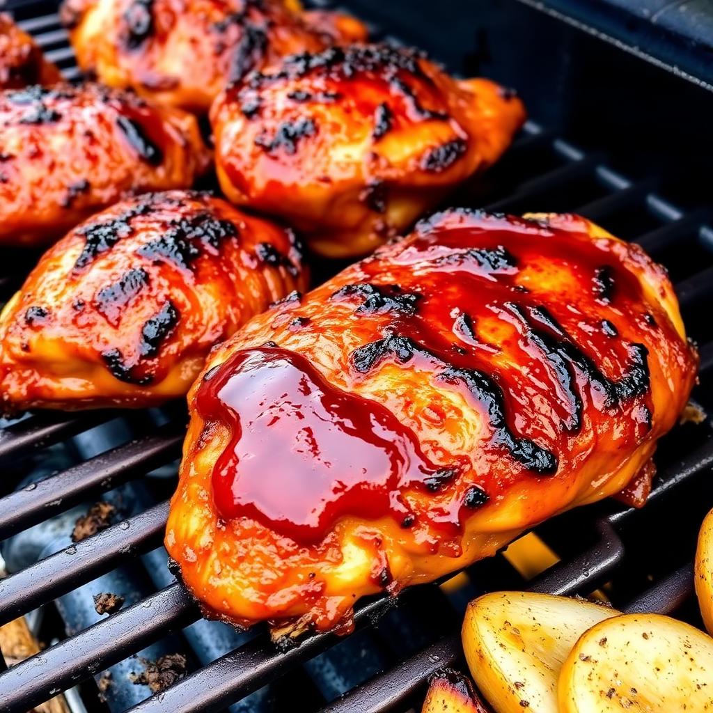 Sticky BBQ Chicken Thighs